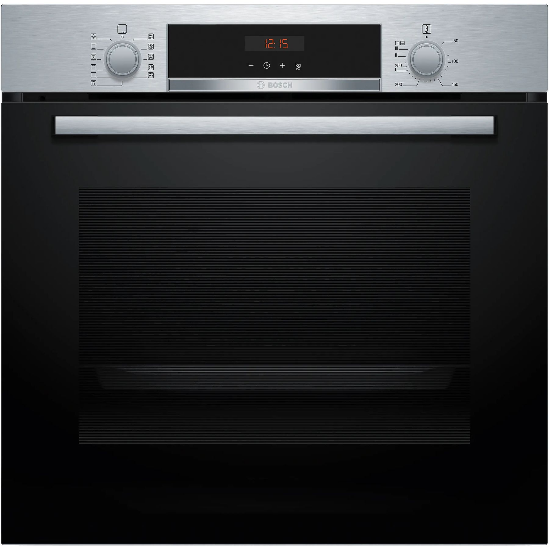 Horno - Bosch HBA574ES3, Multifunción, Pirolítico, 71 l, 59.4 cm, HotAir 3D, Asistente de limpieza con agua, Inox - VELEO ELECTRO THEC Horno - Bosch HBA574ES3, Multifunción, Pirolítico, 71 l, 59.4 cm, HotAir 3D, Asistente de limpieza con agua, Inox