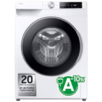 Lavadora carga frontal - Samsung WW90DG6U85LEU3, 9 kg, 1400 rpm, Autodosificación, AI EcoBubble™, AI Wash, Blanco