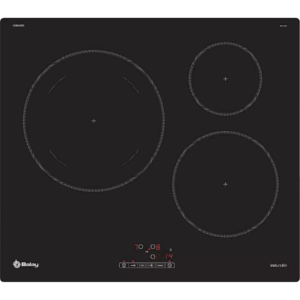 Placa inducción - Balay 3EB865ERS, 3 zonas, Zona Gigante 28 cm, Función Sprint, Negro