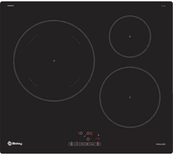 Placa inducción Balay 3EB865ERS,3 zonas,Zona Gigante 28 cm