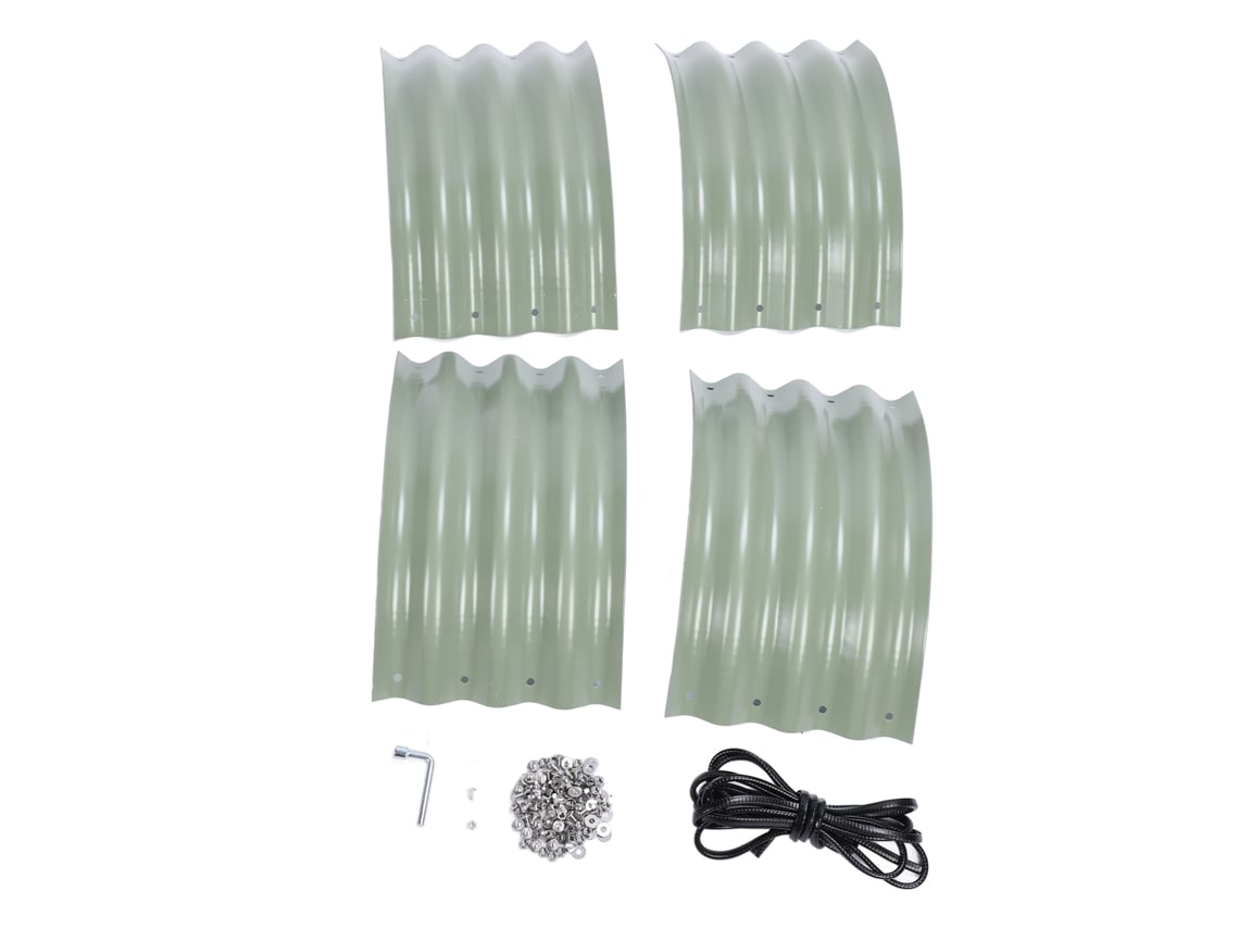 Jardín de Paperas Elevado de Acero Inoxidable 60x60x28cm Flores Verduras - VELEO ELECTRO THEC Jardín de Paperas Elevado de Acero Inoxidable 60x60x28cm Flores Verduras